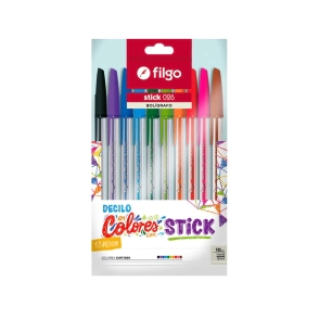 BOLIGRAFO FILGO STICK 026 x 10u SURT