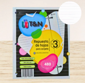 REPUESTO T&N N&ordm;3 x 480hjs RY 90grs