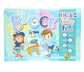 BLOCK T&N DIBUJO N&ordm;5 COLOR x 20hjs