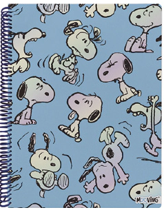 CUADERNO MOOVING 16x21 ESP. T/D SNOOPY x 80hjs RY