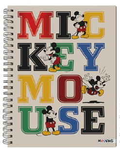 CUADERNO MOOVING A4 T/D MICKEY & FRIENDS x 96hjs RY