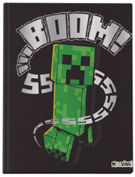CUADERNO MOOVING 16x21 T/D COSIDO MINECRAFT x 48hjs RY