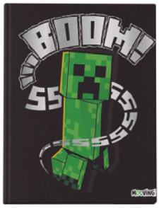 CUADERNO MOOVING 16x21 T/D COSIDO MINECRAFT x 48hjs RY