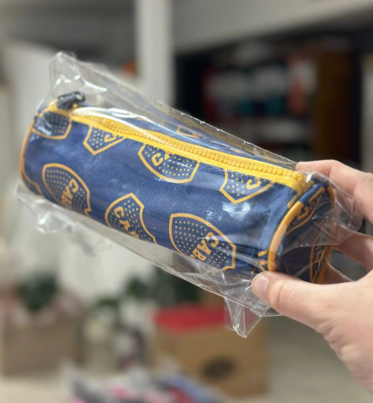 CANOPLA OVAL TUBO BOCA AZUL