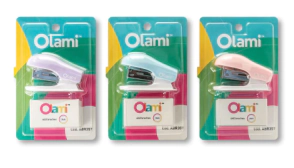 ABROCHADORA OLAMI BLISTER PASTEL 26/6 + BROCHES