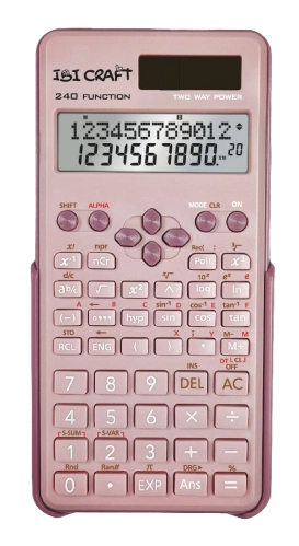 CALCULADORA IBI CRAFT CIENTIFICA 82MS ROSA