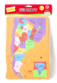 GOMA EVA IBI CRAFT ROMPECABEZAS TERRITORIO ARGENTINOO