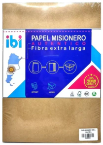 PAPEL MISIONERO IBI 200grs A4 x 100hjs