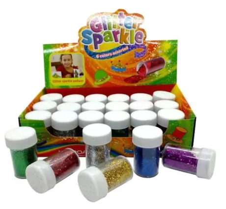 BRILLANTINA KEYROAD x 8grs x 24u DORADO Y PLATEADO