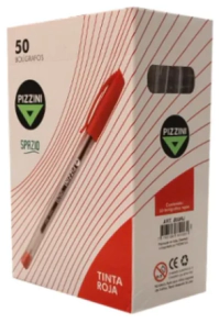 BOLIGRAFO PIZZINI SPAZIO 1mm x 50u ROJO