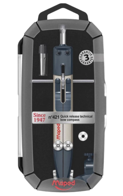 COMPAS MAPED BIGOTERA APERTURA RAPIDA CAJA PLAST.