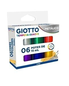 TEMPERA GIOTTO METAL x 15ml x 6u