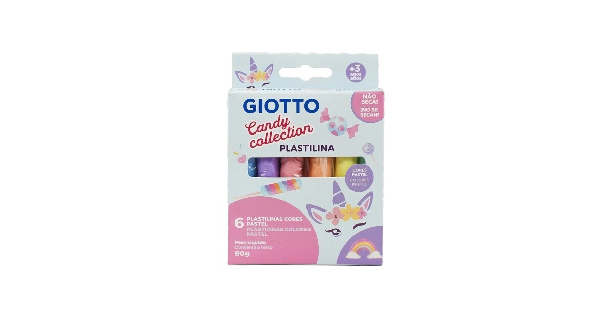 PLASTILINA GIOTTO CANDY COLLECTION x 6u