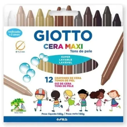 PINTURITAS GIOTTO MAXI TONOS PIEL x 12u