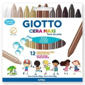 PINTURITAS GIOTTO MAXI TONOS PIEL x 12u