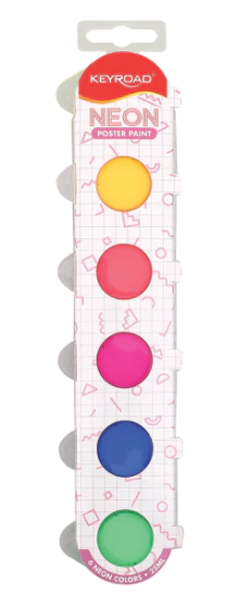 TEMPERA KEYROAD NEON x 25ml x 6u