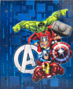 CARPETA PPR N&ordm;3 TAPA AVENGERS CLASICO