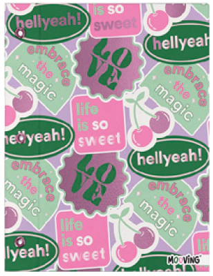 CARPETA MOOVING TAPA N�3 PINK