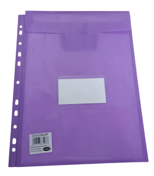 SOBRE LAMA A4 C/SOLAP. C/11PERF. PASTEL