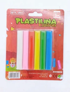 PLASTILINA UTIL UNO CLASICOS x 6u