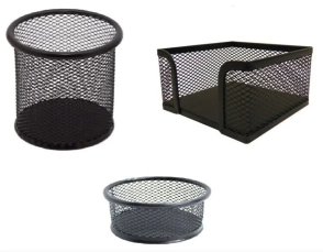 SET ESCRITORIO VALUES 3 PIEZAS PLATA