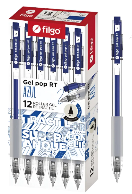 BOLIGRAFO FILGO ROLLER GEL POP RT 0.7 AZUL