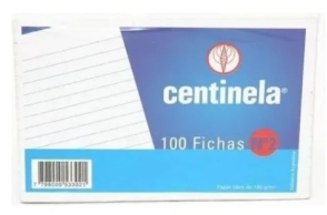 FICHA CENTINELA N&ordm;2 PARA CONTABILIDAD x 100 FICHAS