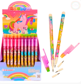 COLOURS LAPIZ GRAFITO INTERCAMBABLES C/ GOM UNICORNIO