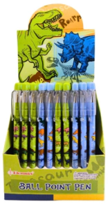 COLOURS BOLIGRAFOS DINOS TINTA AZUL