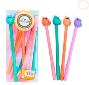 COLOURS BOLIGRAFO PUNTA AGUJA GATO GORDITO X 12U