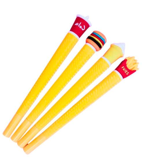 COLOURS BOLIGRAFO PUNTA AGUJA FAST FOOD X 12U