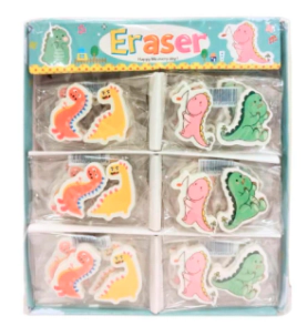 COLOURS GOMAS DINOS/CAPYBARA PLANA X 2