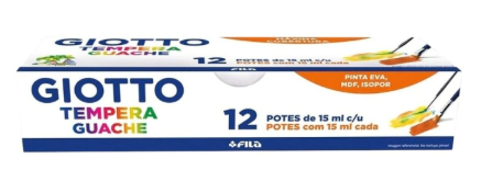 TEMPERA GIOTTO x 15ml x 12u