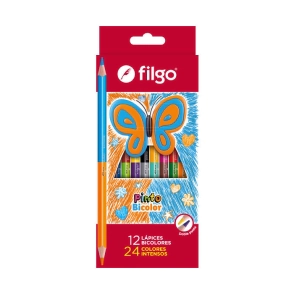LAPICES COLOR FILGO BICOLOR x 12