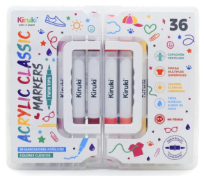MARCADOR KIRUKI ACRILICO D/P x 36u