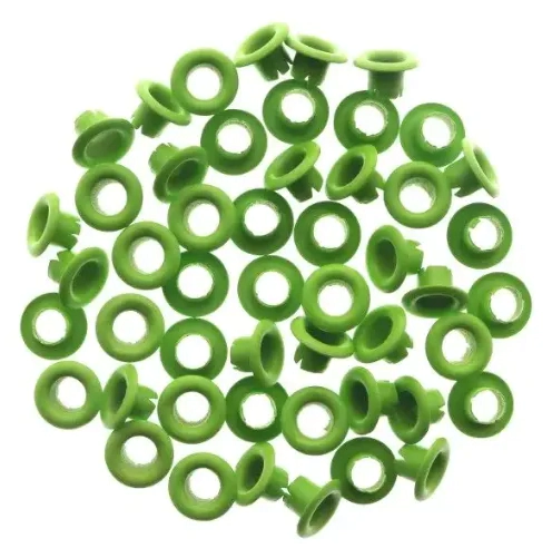 IBI CRAFT OJALILLOS ALUMINIO (EYELET) x 50 pcs VERDE MANZANA