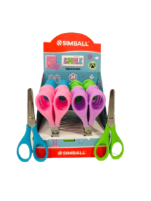 TIJERA SIMBALL SMILE 12cm PASTEL x 24u