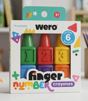 WERO CRAYONES FINGER NUMBER