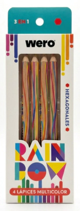 WERO SET LAPICES MULTICOLOR x 4un