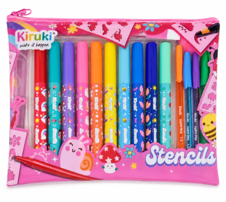 SET KIRUKI ACTIVITY STENCILS, STENCILS, STENCILS