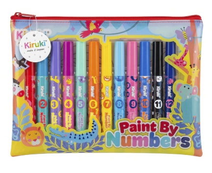 SET KIRUKI ACTIVITY PAINT BY NUMBERS PRINCESS + FOREST
