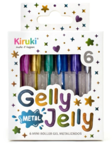 BOLIGRAFO KIRUKI MINI GEL x 6u METALLIC