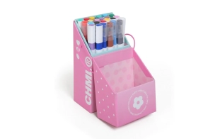 CHIMOLA SET DE ESCRITORIO + MARCADORES x 24 + POODLE