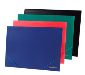 CARPETA LAMA 3/SOLAP. 36x51cm C/ELAST. SURT.