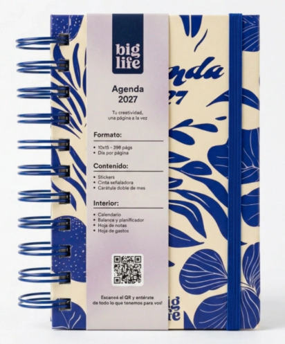 AGENDA PPR 2027 16x22 BLUE ORGANIC S/A/V
