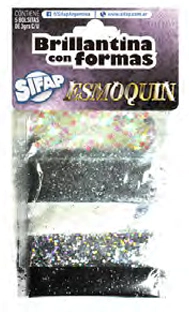 BRILLANTINA SIFAP C/FORMAS ESMOQUIN x 5u de 2grs