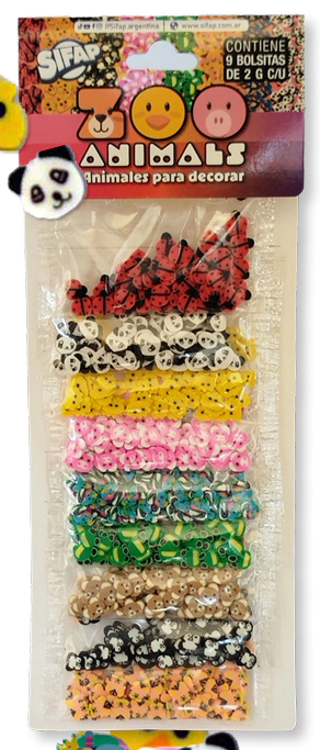 BRILLANTINA SIFAP C/FORMA ZOO ANIMALS x 9u