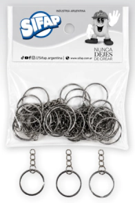 ARGOLLA SIFAP LISA C/CADENA 1,2x25mm x 25u BOLSA