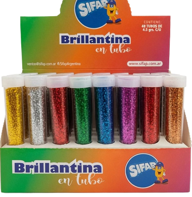 BRILLANTINA SIFAP GIBRE-TUBOS en DISPLAY x 48u