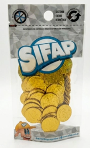 LENTEJUELON SIFAP 20mm ORO LASER x 20grs